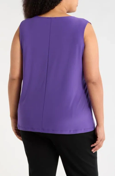 Vikki Vi Scoop Neck Tank In Purple