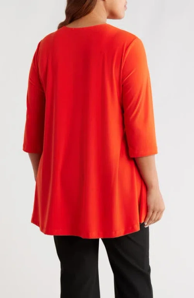Vikki Vi Swing Tunic In Red