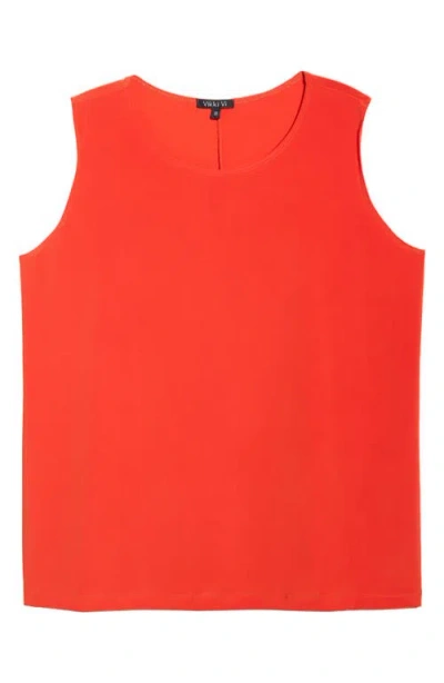 Vikki Vi Scoop Neck Tank In Orange