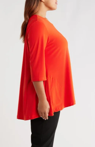 Vikki Vi Swing Tunic In Red
