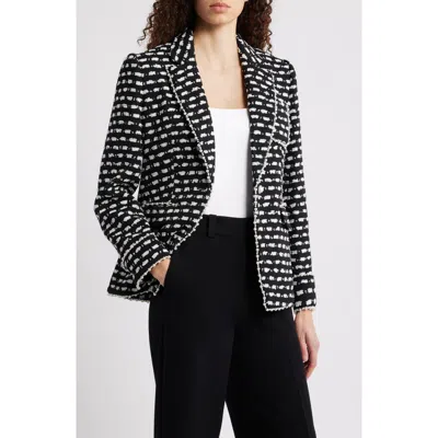 Elie Tahari The Selma Tweed Jacket In Black