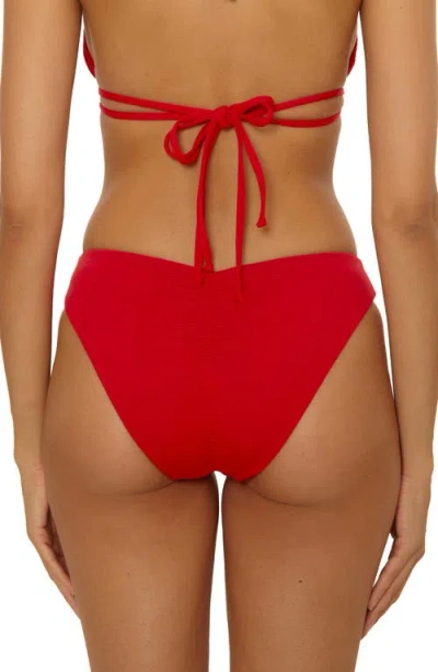 Becca Riviera Hipster Bikini Bottoms In Red
