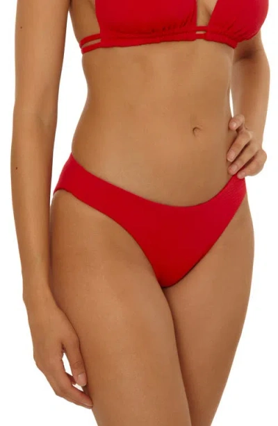 Becca Riviera Hipster Bikini Bottoms In Red