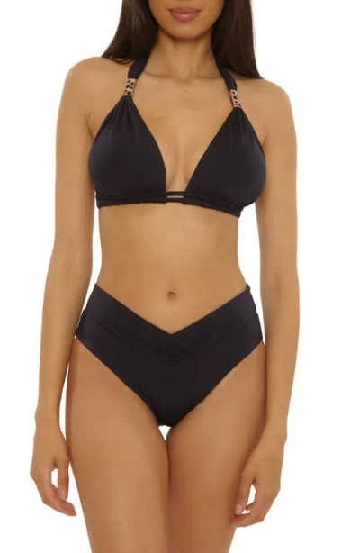 Becca Color Code High Waist Bikini Bottoms In Black