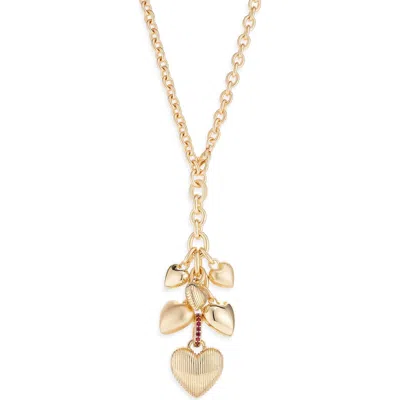 Roxanne Assoulin The Family Of Hearts Pendant Necklace In Gold