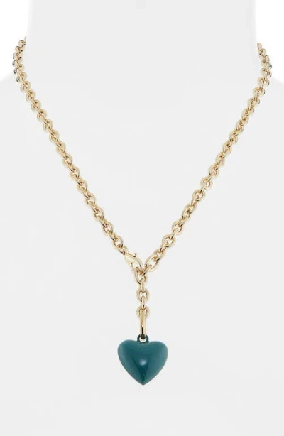 Roxanne Assoulin The Mini Puffy Heart Necklace In Gold