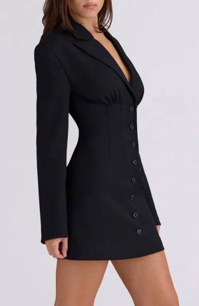 House Of Cb Georgia Mini Jacket Dress In Black