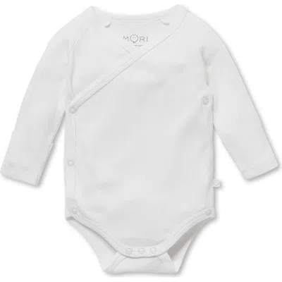 Mori Long Sleeve Kimono Bodysuit In White