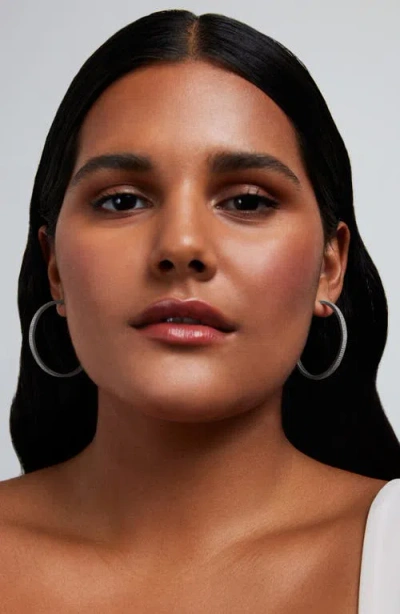 Dean Davidson Petite Pavé Midi Hoop Earrings In Metallic