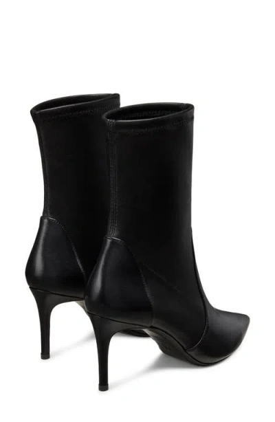 Stuart Weitzman Stuart Pointed Toe Bootie In Black