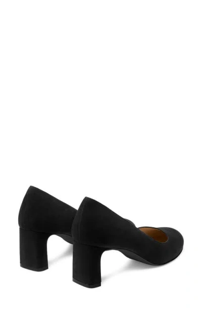 Stuart Weitzman Babette Block Heel Pump In Black