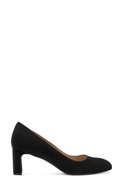 Stuart Weitzman Babette Block Heel Pump In Black
