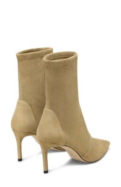 Stuart Weitzman Stuart Pointed Toe Bootie In Green