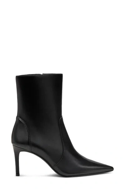 Stuart Weitzman Power Zip Bootie In Black