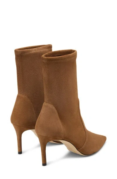 Stuart Weitzman Stuart Pointed Toe Bootie In Brown