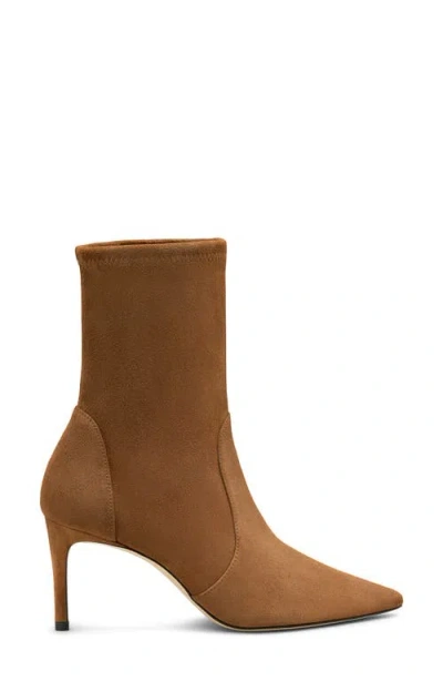 Stuart Weitzman Stuart Pointed Toe Bootie In Brown