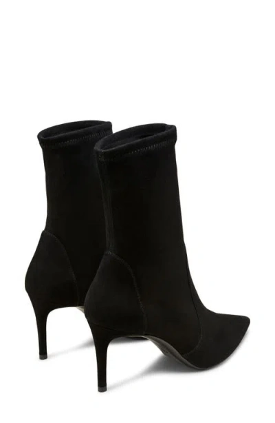 Stuart Weitzman Stuart Pointed Toe Bootie In Black