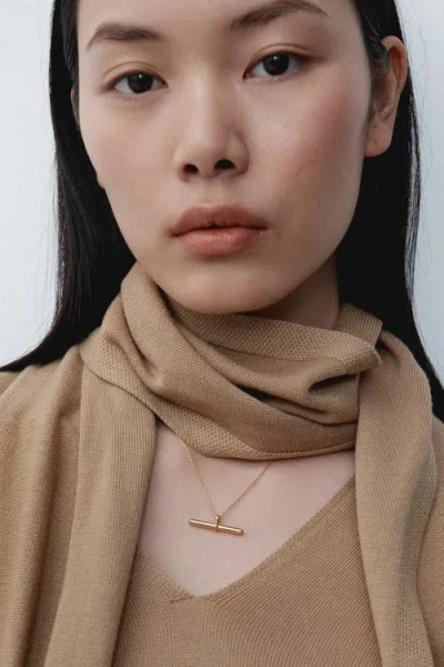 Otiumberg 14kt Gold Vermeil  Vestige Toggle Necklace In Gold