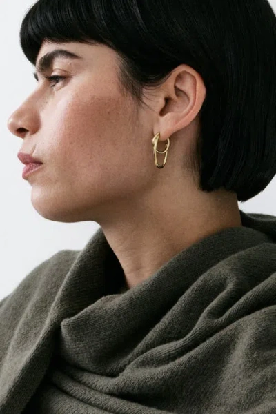 Otiumberg 14kt Gold Vermeil  Loom Earrings In Gold