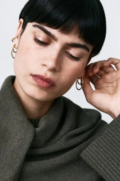 Otiumberg 14kt Gold Vermeil  Loom Earrings In Gold