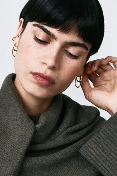 Otiumberg 14kt Gold Vermeil Loom Ear Cuff In Gold