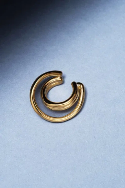 Otiumberg 14kt Gold Vermeil Loom Ear Cuff In Gold