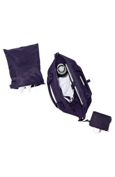 Dagne Dover Landon Medium Neoprene Carryall In Blue