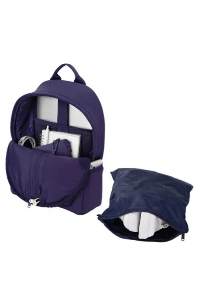 Dagne Dover Dakota Medium Neoprene Backpack In Blue