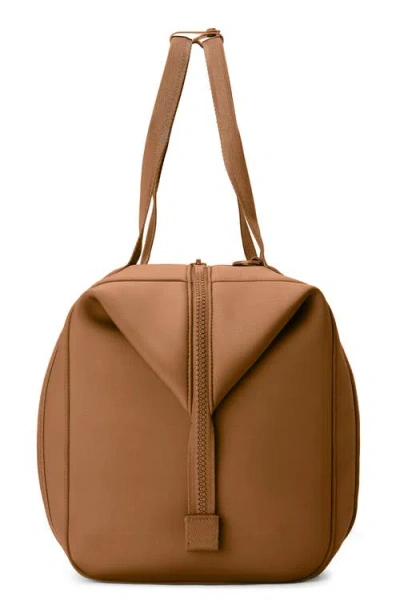 Dagne Dover Landon Extra Large Neoprene Carryall In Brown