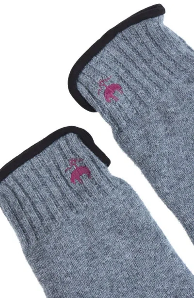 Brooks Brothers Cashmere Blend Suede Trim Gloves In Blue