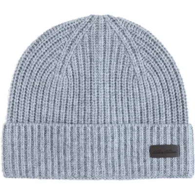 Brooks Brothers Pure Cashmere Rib Cuffed Beanie In Blue