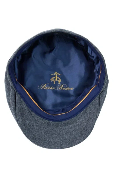 Brooks Brothers Wool Driving Cap In Gray