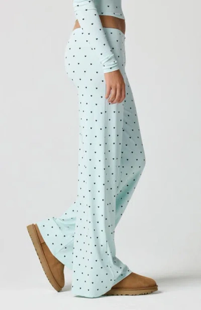 Florence By Mills Rib Print Pants In Blue