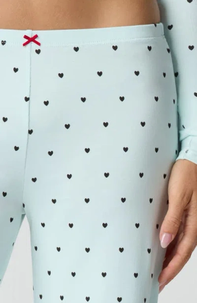 Florence By Mills Rib Print Pants In Blue