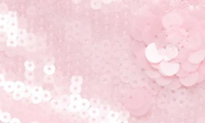 Edikted Lizzie Flower Sequin Micro Shorts In Pink