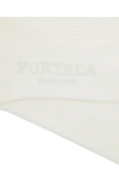 Fortela 2 Mid-length Lisle Cotton Socks In White