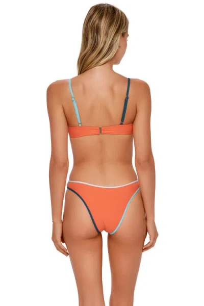 Swim Systems Addie Underwire Bikini Swimsuit Top In Orange