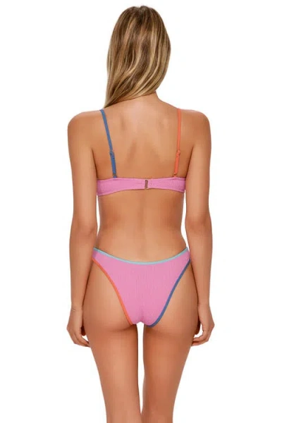 Swim Systems Addie Underwire Bikini Swimsuit Top In Pink