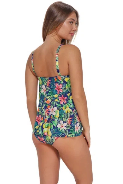Sunsets Elena Tankini Swimsuit Top In Multi