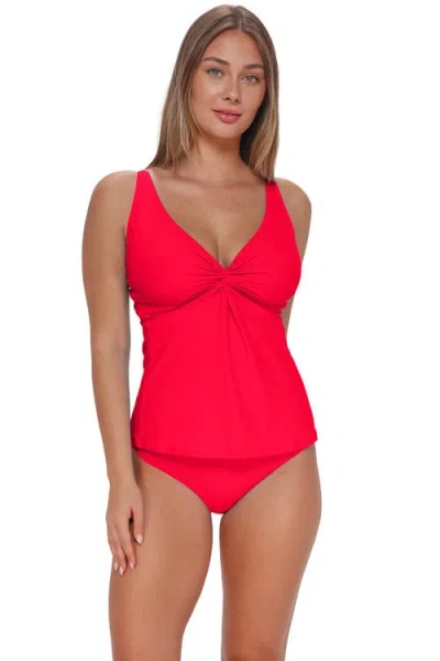 Sunsets Forever Tankini Swimsuit Top In Red