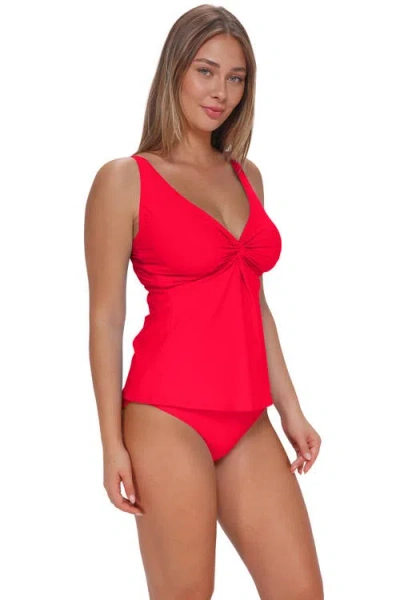 Sunsets Forever Tankini Swimsuit Top In Red