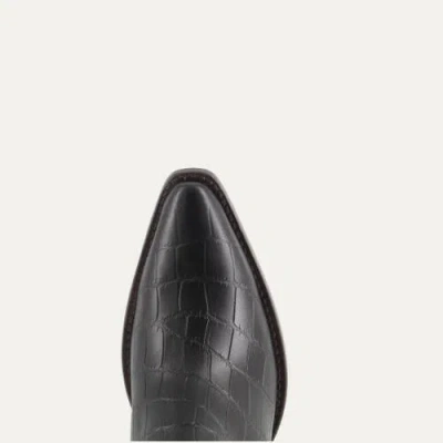 Buck & Brana Bianca Leather Boots In Brown