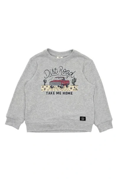 Feather 4 Arrow Kids' Dirt Road Hacci Knit Pullover In Gray