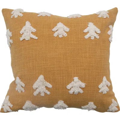 Storied Home Stonewashed Cotton Pillow, Cover Only In Yellow