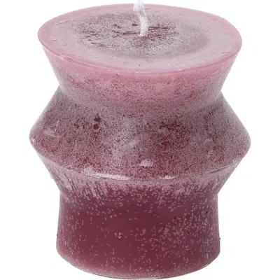 Storied Home Unscented Pillar Candle In Purple