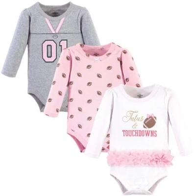 Little Treasure 3pk Long Sleeve Bodysuits In Multi