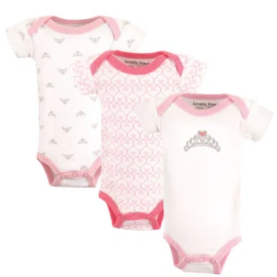 Luvable Friends Cotton Snapsuits For Petite Infant Girls In Multi