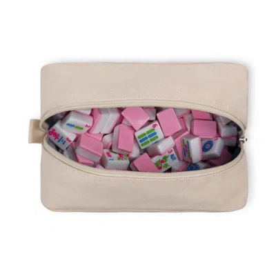Ame & Lulu Mahjong Tile Bag In Neutral