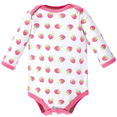 Luvable Friends Everyday Cotton All-in-one Garment With Long Arms In Multi