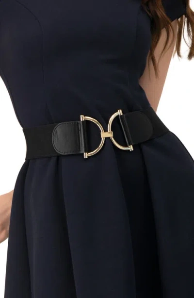 Ivonne A-line Short Dress In Blue